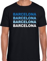 Barcelona / Spanje t-shirt zwart voor heren 2XL