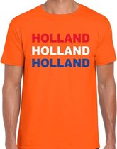Holland / Nederland fan t-shirt oranje voor heren L