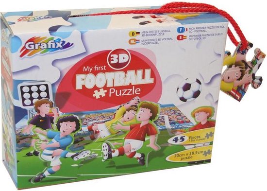 contact sensor constante 3D puzzels - Kinderen - Thema Voetbal - 45 puzzelstukjes - Afmeting: 29 X  39 CM | bol.com