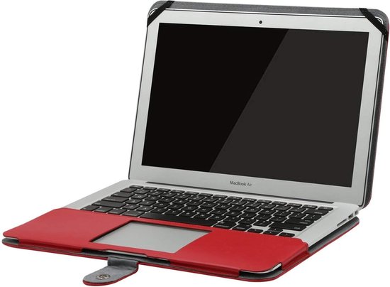 Bakkerij Bijna lotus Laptop Sleeve 11.6 Inch | Laptophoes | Macbook Hoes | Laptop Hoes  Horizontaal| Rood Leer | bol.com