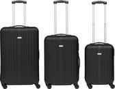 Packenger kofferset - 3 koffers - M/L/XL - Zwart
