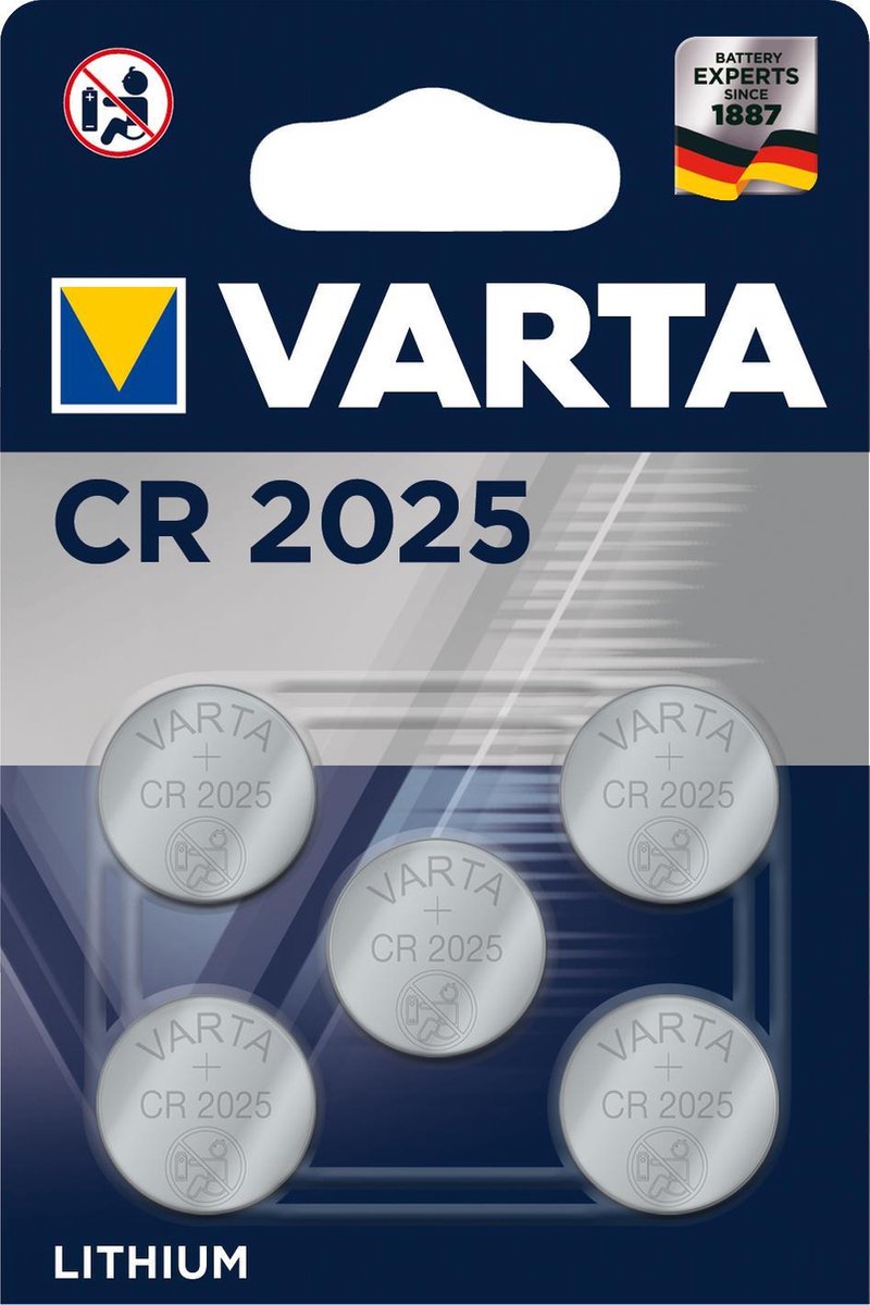 Varta CR2025 - 5 stuks
