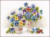 Kit de comptage Kit Vases avec violettes - Vervaco - PN-0146578