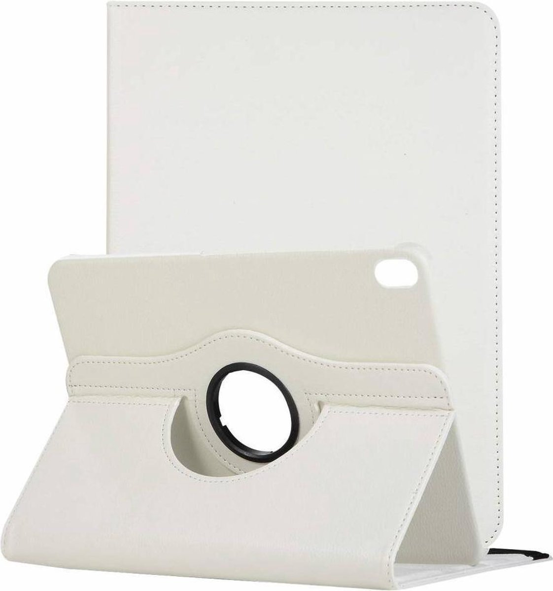 Ntech Hoes geschikt voor Apple iPad iPad Pro 11 inch hoesje 360° Rotating hoesje Case + 4 in 1 Styuls Wit