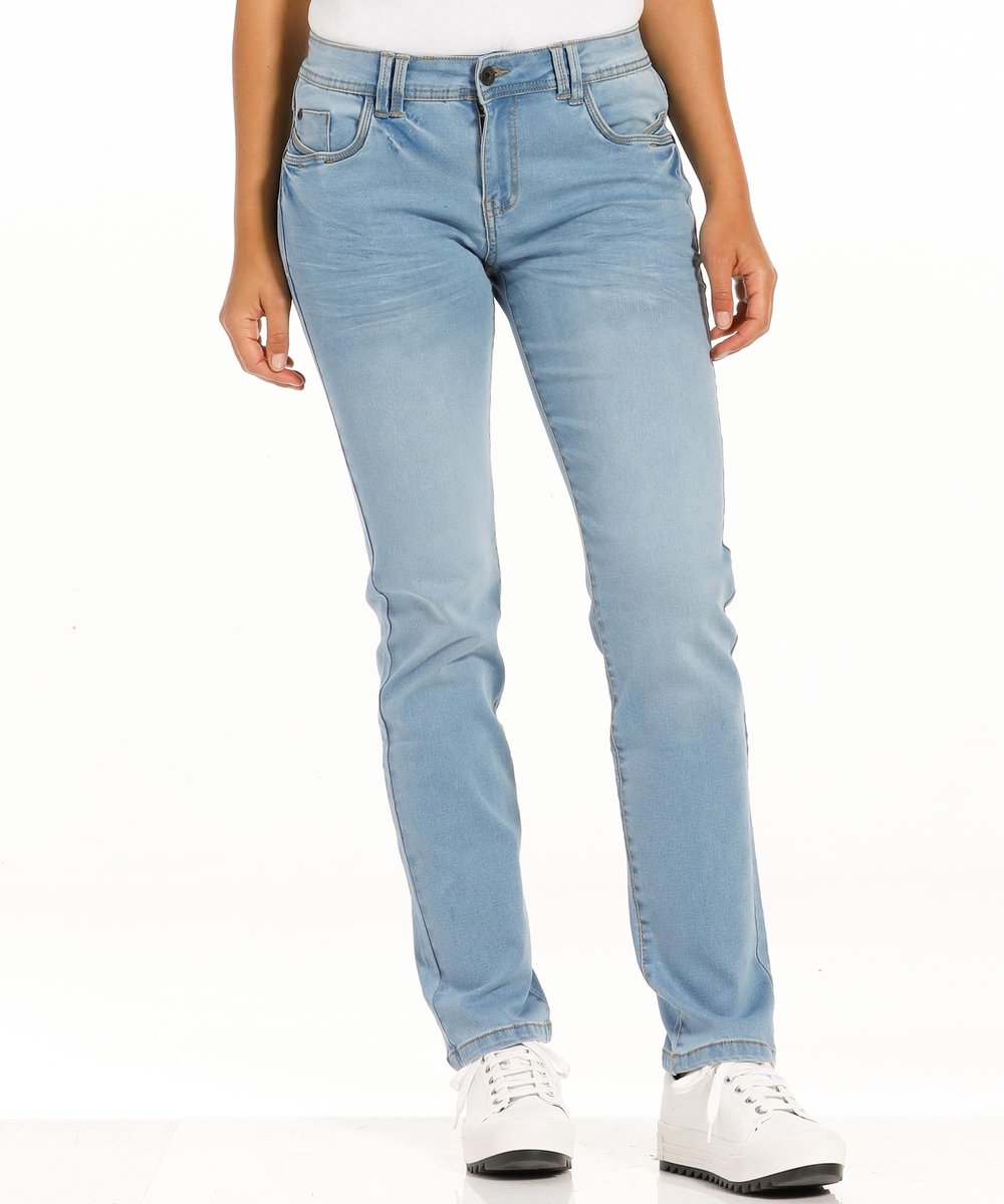 Pelgrim borst Ongewijzigd pescara Regular jeans Mia Blauw Dames | bol.com