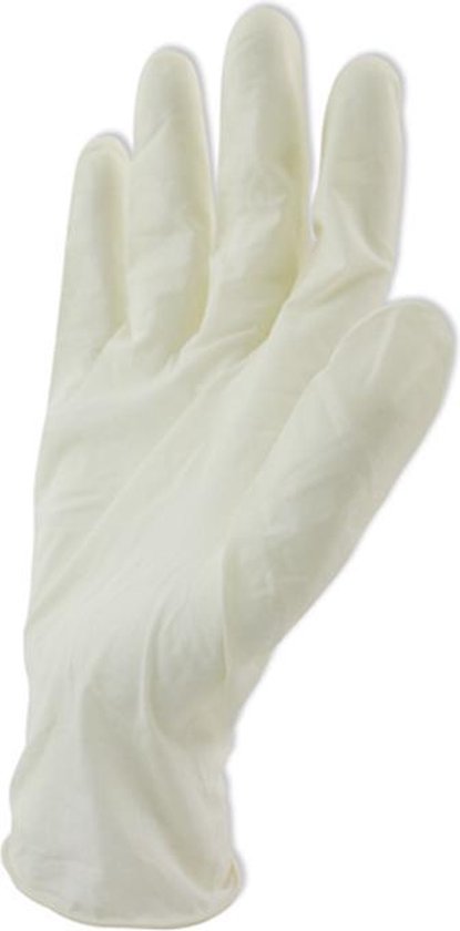 Zo snel als een flits Valkuilen Peru Latex wegwerp handschoenen - licht gepoederd - wit - universeel - 10 stuks  | bol.com