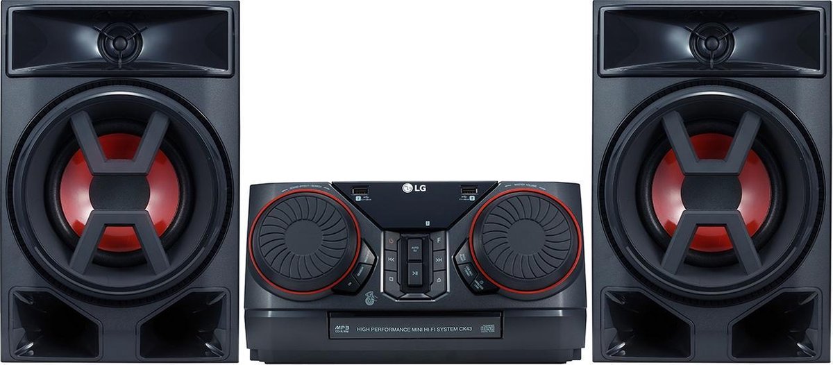 LG CK43 draagbare stereo-installatie 300 W Zwart | bol.com