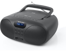 Muse MD-208DB - Boombox met DAB+/FM-radio en CD-speler, zwart