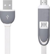 2 in 1 Laadkabel USB-C en Micro USB
