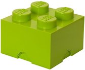 LEGO Storage Brick 4 Opbergbox - 6L - Kunststof - Lime Groen