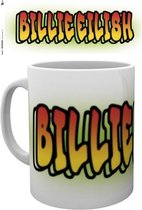Billie Eilish Mok Graffiti 325 Ml Keramiek Wit/oranje
