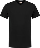 Tricorp T-shirt V-hals - Casual - 101007 - Zwart - maat M