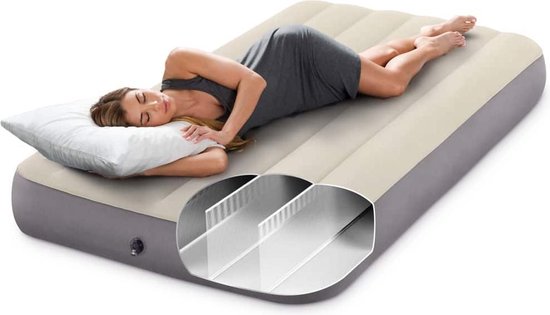 Intex Luchtbed Deluxe Single High 64707
