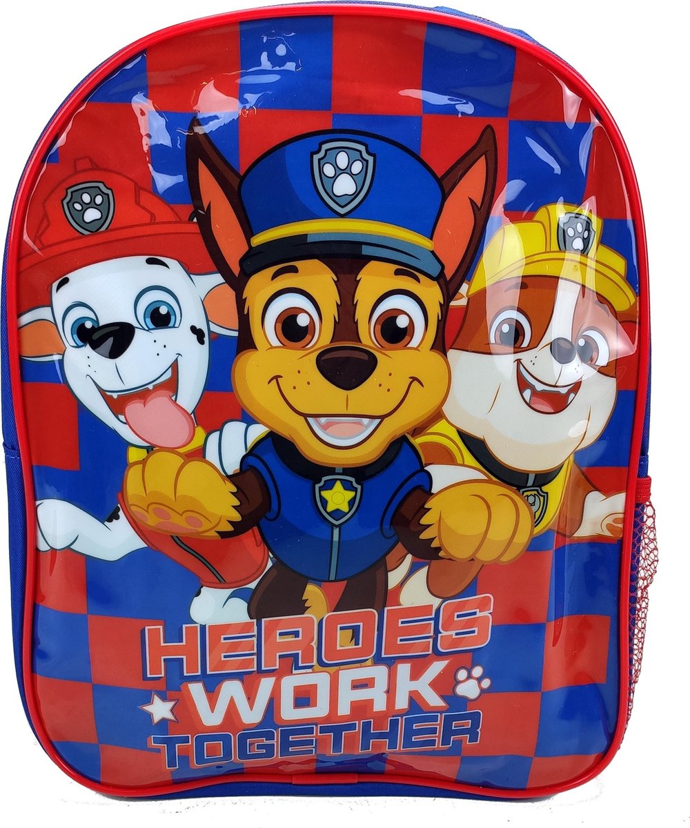 Paw Patrol Heroes Chase Marshall & Rebel Rugzak 2-5 Jaar