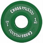 Lifemaxx Crossmaxx Elite Fractional Plate - Halterschijf - Gewichten - 50 mm - Groen - 1 kg