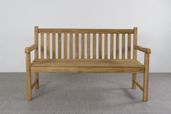 Teak houten tuinbank Bison - 150 cm.