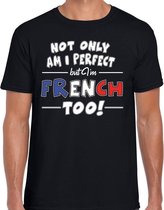 Not only perfect French / Frankrijk t-shirt zwart voor heren M