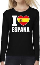 I love Espana long sleeve t-shirt zwart voor dames XS