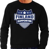 Finland schild supporter sweater zwart voor he M