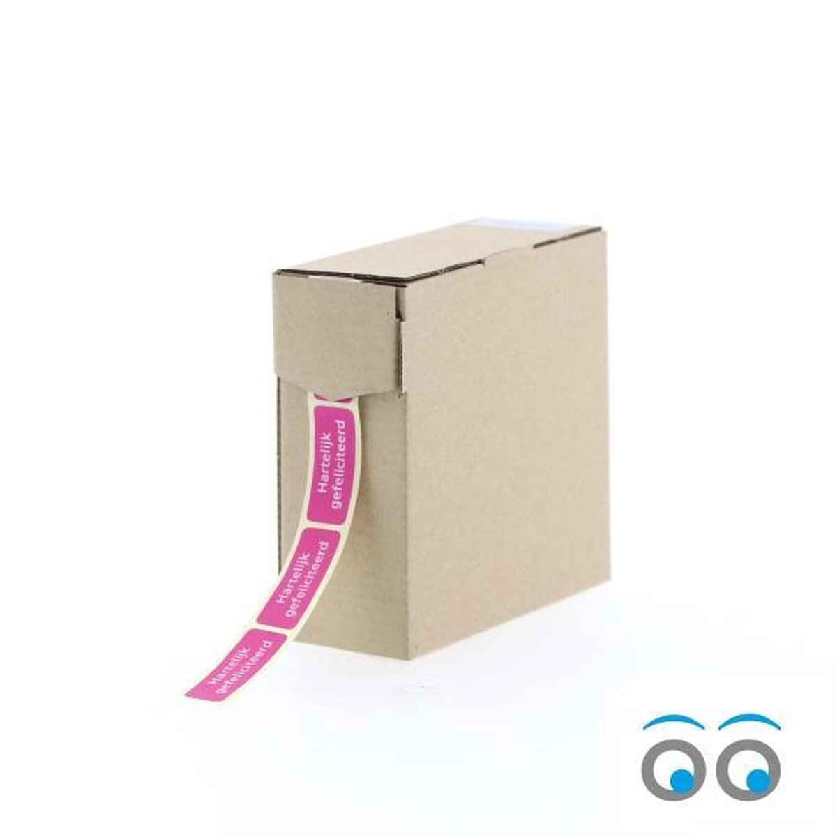 Sluitsticker - Sluitzegel - Etiketten - Hartelijk Gefeliciteerd - 38mm - 500 Stuks