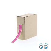 etiketten - stickertjes - hartelijk gefeliciteerd - 500 stuks - pink