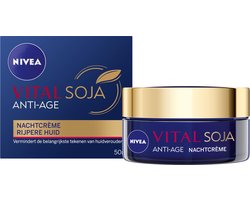 NIVEA VITAL Soja Anti-Age - Nachtcrème - Anti-rimpel Crème - Gezichtscrème - Rijpere Huid - 50 ml