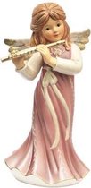 Goebel - Kerst | Decoratief beeld / figuur Engelenmuziek uit de hemel III | Aardewerk - 32cm