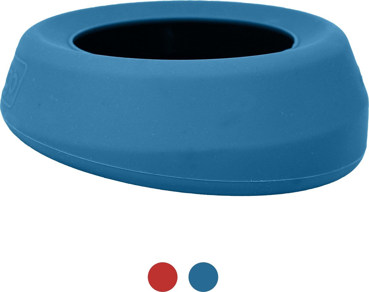Kurgo Splash Free Wander Bowl voer- en waterbak hond (blauw) Per stuk