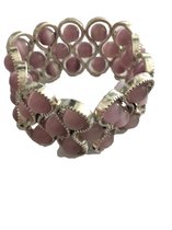 Petra's Sieradenwereld - Armband infinity met paarse 3D kralen (39)