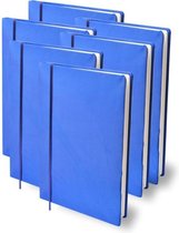 Rekbare boekenkaft A4 - Donkerblauw - 6 pack