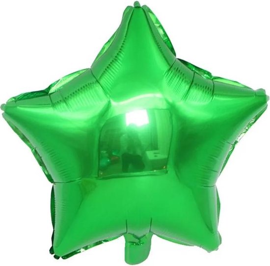 Folieballon ster| Groen | 18 inch | 45 cm | DM-products