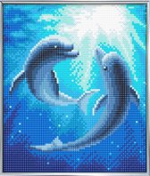 Craft Buddy Crystal Art Dolfijnen 21x25 cm