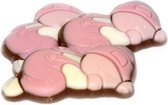 Roze chocolade baby - babyshower meisje - 750 gram