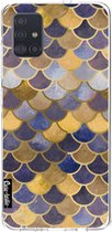 Casetastic Samsung Galaxy A51 (2020) Hoesje - Softcover Hoesje met Design - Sapphire Scales Print