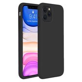 iPhone 11 Pro Max Hoesje Siliconen Case Hoes Back Cover TPU - Zwart