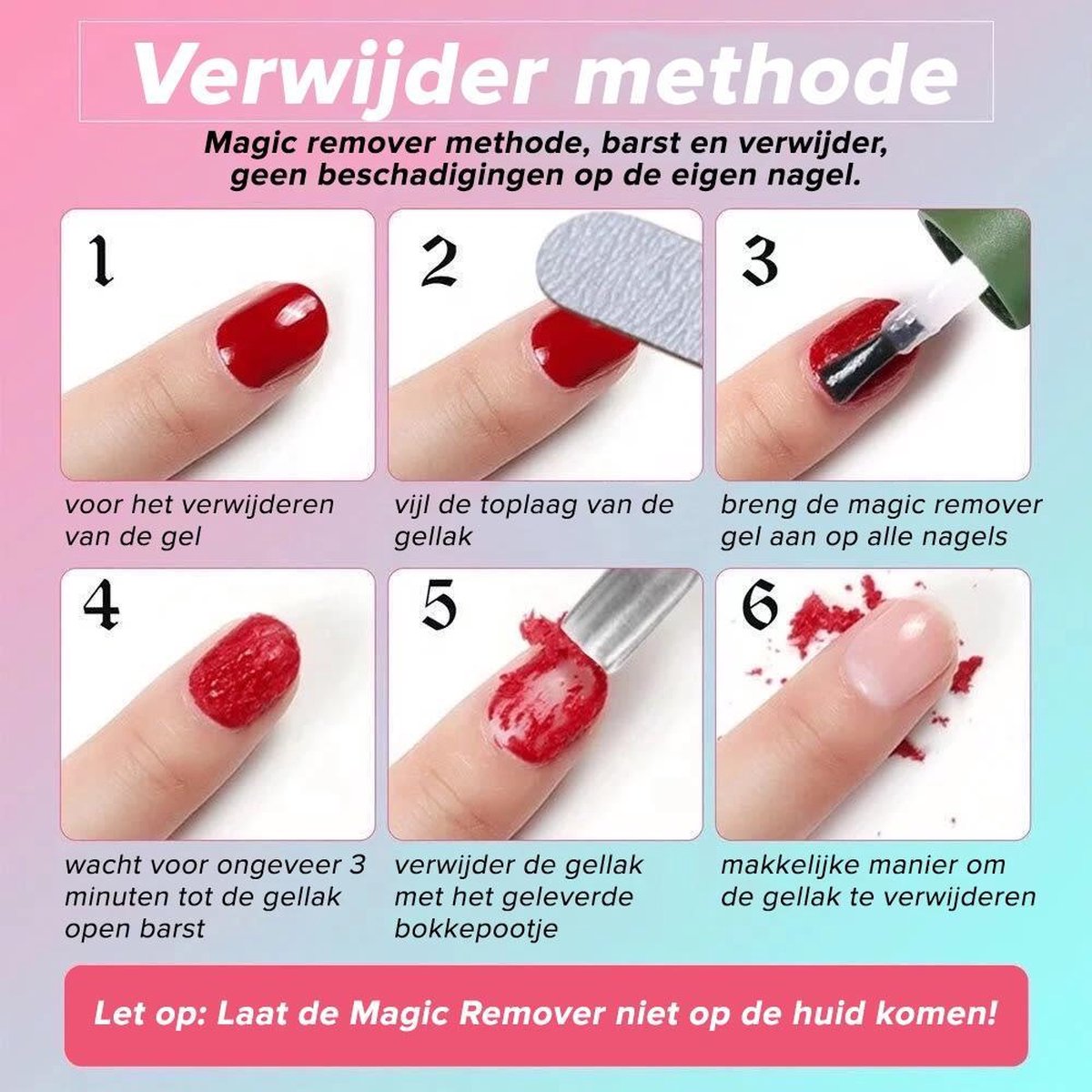 Gellak Remover 15 Ml, Inclusief Gratis Bokkepootje- Nagellak Remover -  Binnen 3... | Bol.Com