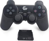 GMB Gaming Dual Vibration USB/PS2/PS3 GamePad - draadloos / zwart