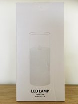 J-Line Lampe Led Brillante Verre Transparent Large