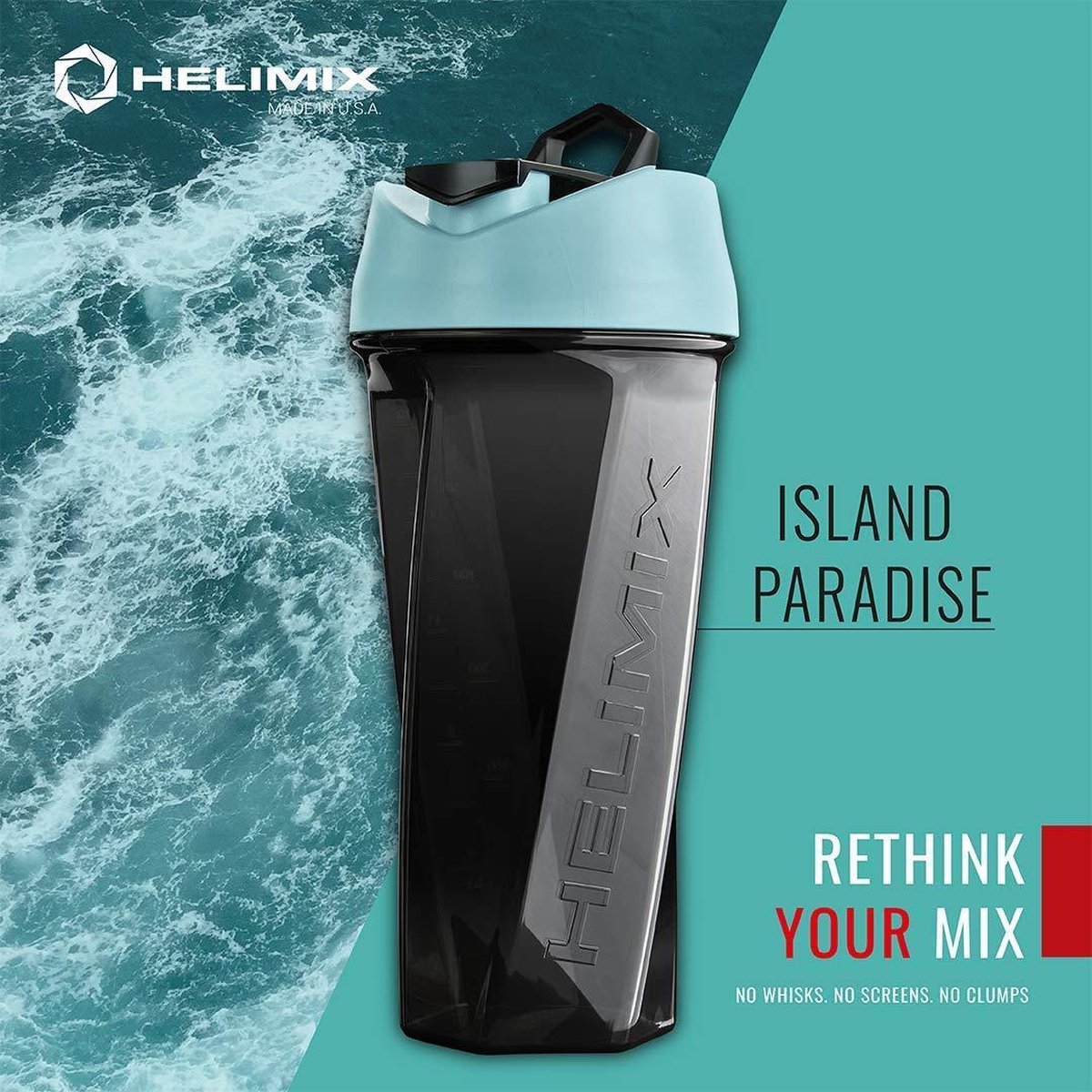 Helimix, Shaker Cup, Island Paradise, 28 oz