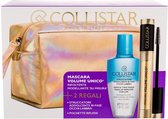 Collistar Giftset Volume Unico Mascara 13 ml + Gentle Two-phase Make-up Remover Eyes-Lips 50 ml + Toilettas