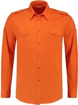 Oranje overhemd voor heren S