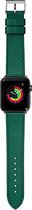 LAUT - Bandje voor Apple Watch 5 44mm - Leer Milano Watch Strap Groen