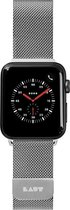 LAUT - Bandje voor Apple Watch 5 44mm - Metaal Steel Loop Zwart