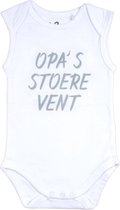 Fun2Wear Romper - Opa´s stoere vent - Wit - maat 56