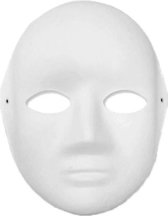 20x mache masker vrouw - Hobby knutselmaterialen |