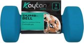 3 kg soft grip Dumbbell - Gewichten -  Losse gewichten - Halters - Blauw - 1 stuk