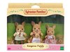 foto van Sylvanian Families  5272 familie kangoeroe- 4 speelfiguren- fluweelzacht- buidel
