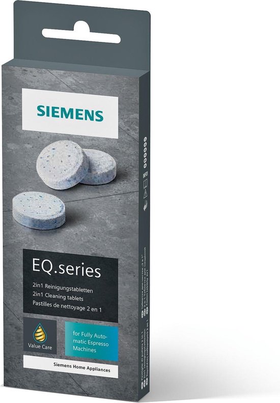 Siemens TZ80001A - Koffiemachineonderhoudset - EQ.Series - Reinigingstabletten - 10 Stuks