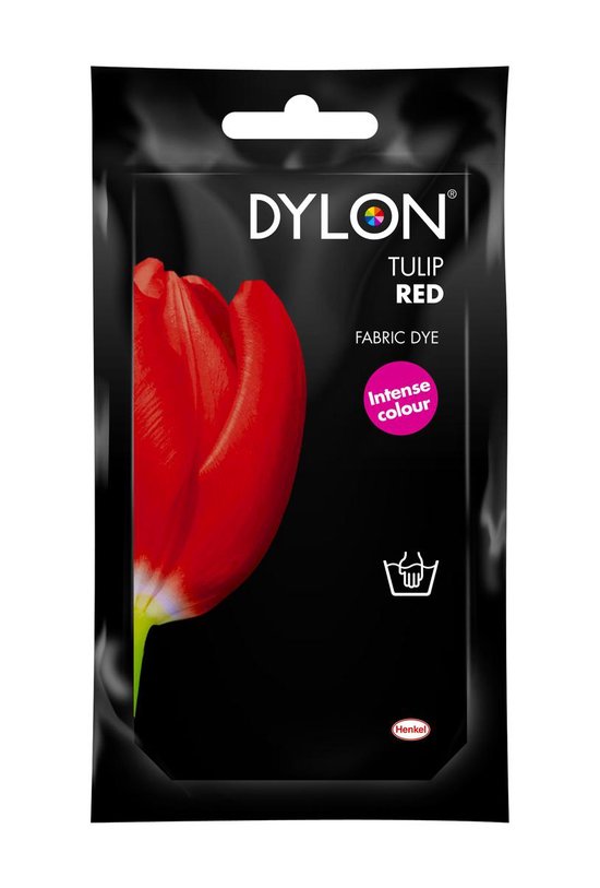 DYLON Peinture textile - Lavage à la main - Tulip Red - 50 gr