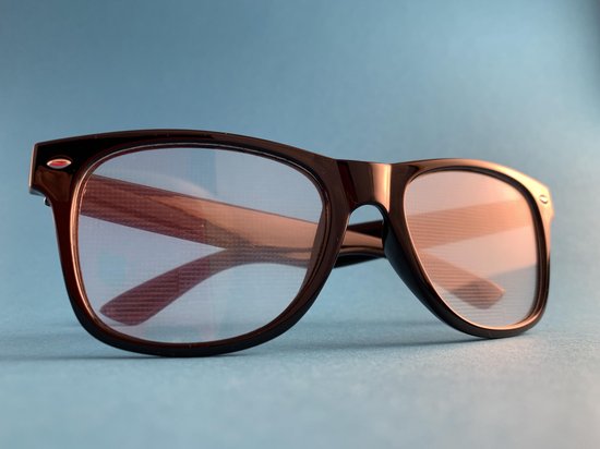 Zwarte Spacebril Met Spiraal Diffractie Effect | Diffractiebril Diffractieglazen Spiraal